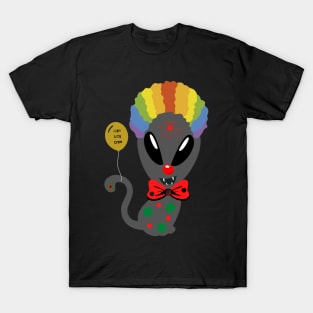 Alien Kitty Crew Clown T-Shirt